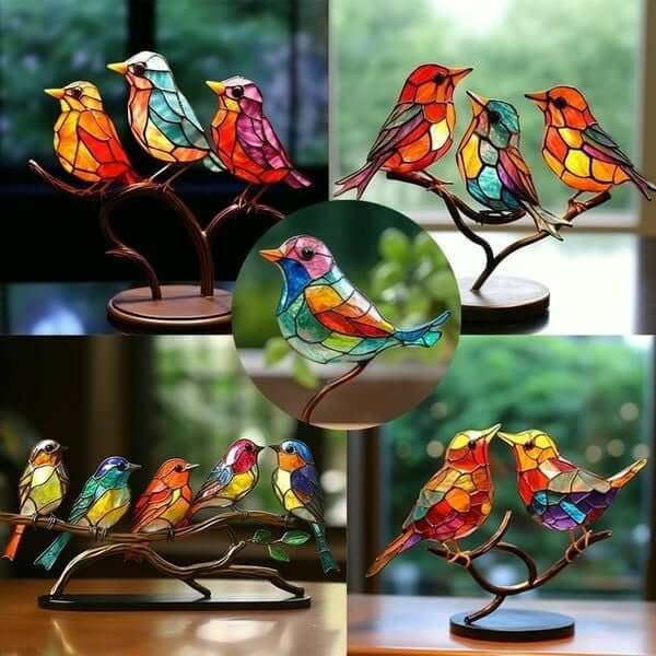 Kleurrijk Vogel Beeldje voor in de Kamer