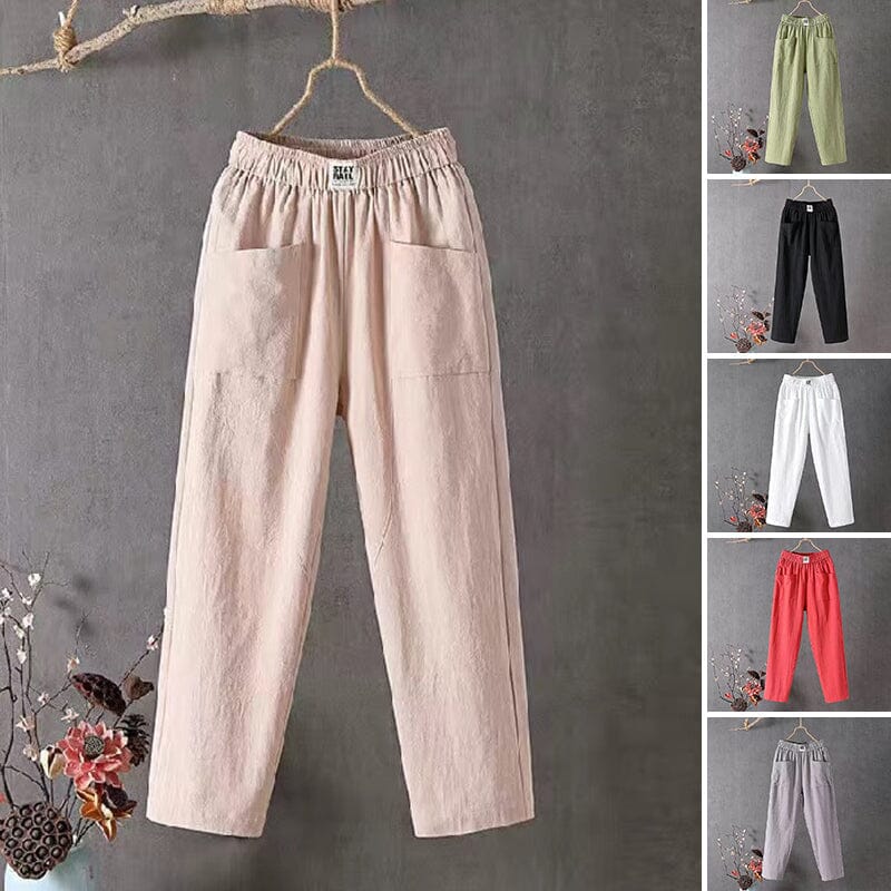 Luna Enkellange Broek voor Dames in Zomerse Stijl