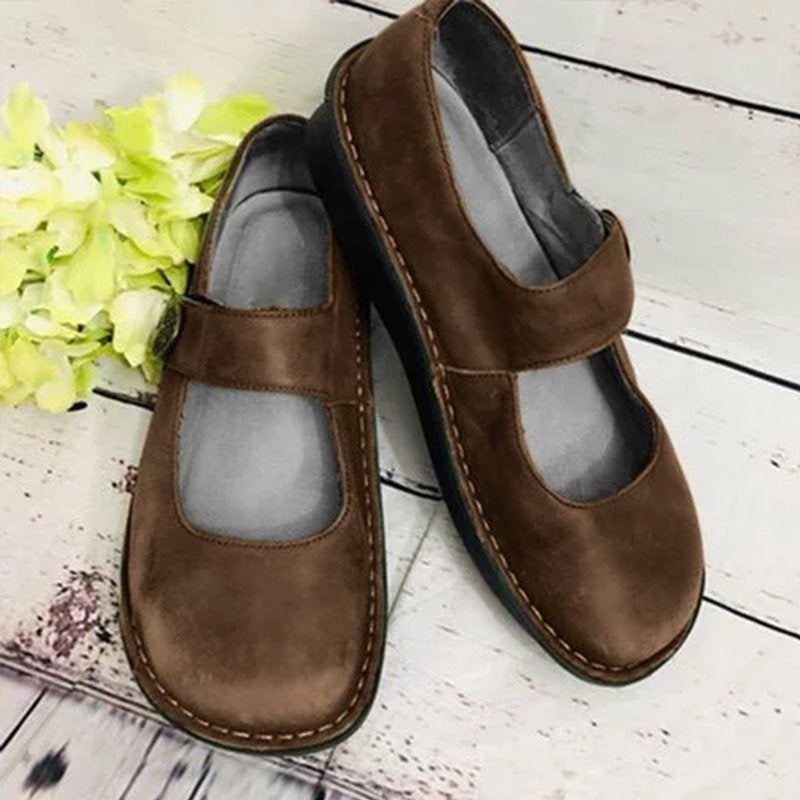 Suède Comfort Schoenen Vintage Stijl