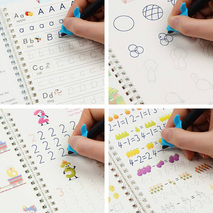 Schrijfoefenboek Herbruikbaar voor Kinderen