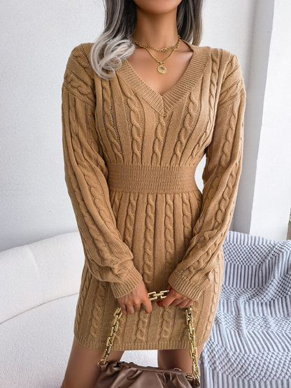 V-hals Jurk voor Vrouw Elegante Korte Jurk - Mode Vibes