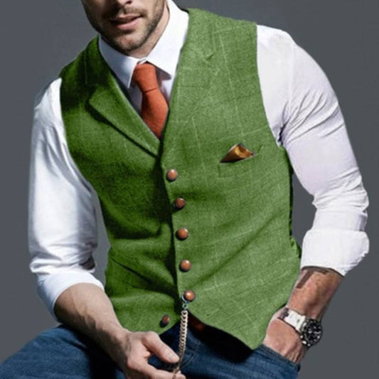Heren Gilet Klassiek Vintage Stijl - Mode Vibes