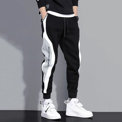 Elastische Joggingsbroek met Patchwork Design Casual Sport - Mode Vibes