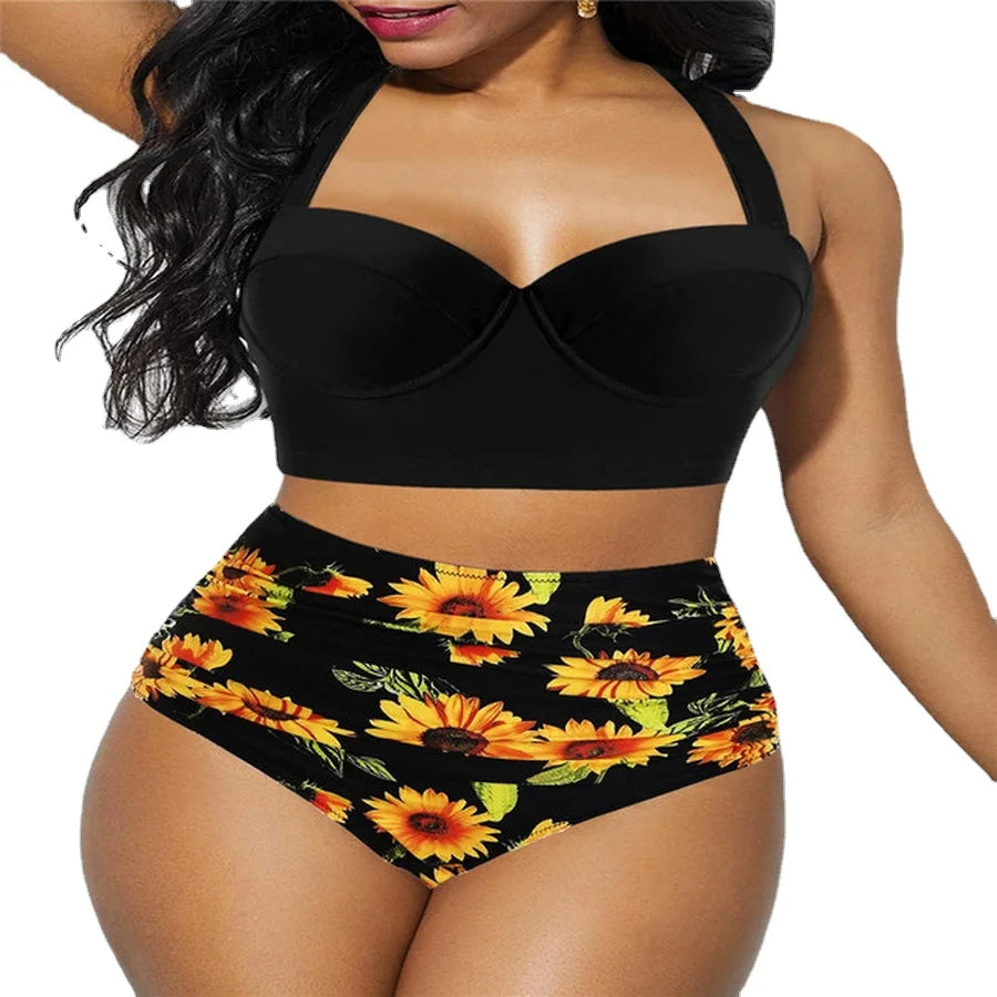 Plus Size Bikini Stijlvol & Vrolijk Badpak voor Dames