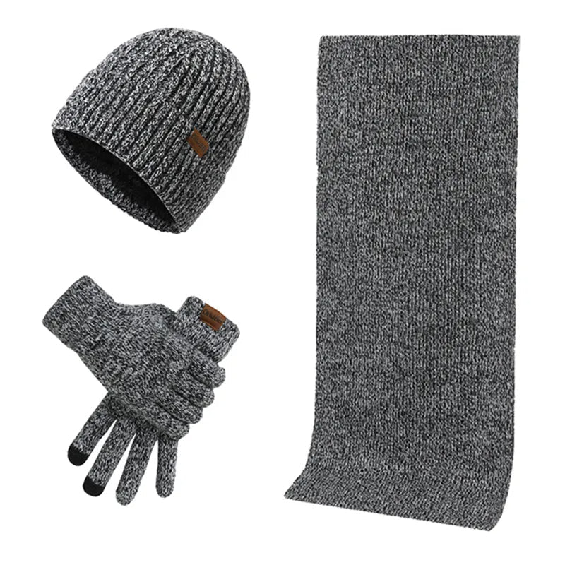 Warme Winterset met Muts, Sjaal en Handschoenen