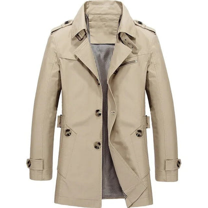 Dames Trenchcoat Lange Stijlvolle Regenjas