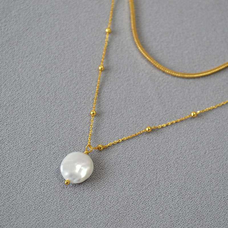 Parelketting Barok Stijl Isaline Zilverkleurig