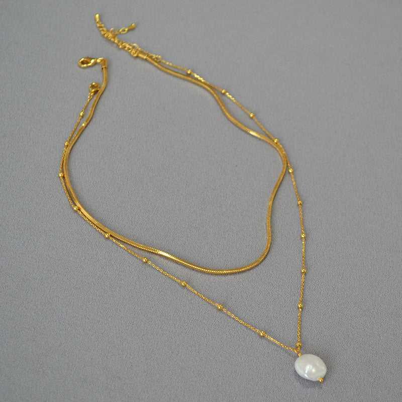 Parelketting Barok Stijl Isaline Zilverkleurig