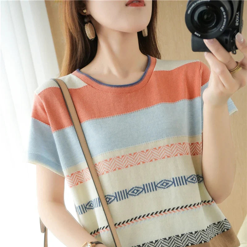 SunnyStyle Katoenen T-shirt