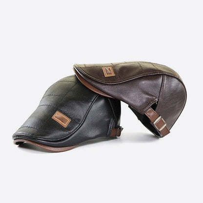 Leren Baret voor Mannen Retro Stijl Klassiek Design