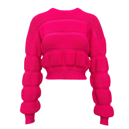 Dames Trui Kort Stijlvol met Structuur Trendy Look