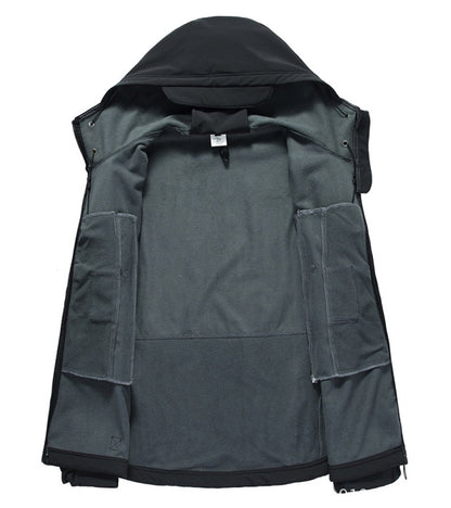 Waterdichte Heren Outdoor Jas – Winddicht & Functioneel met Antidiefstaltassen