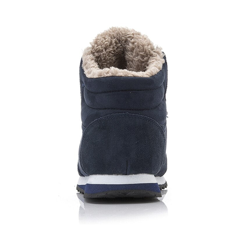 Casual Warme Winterschoenen Heren – Hoge Sneakers met Bontvoering