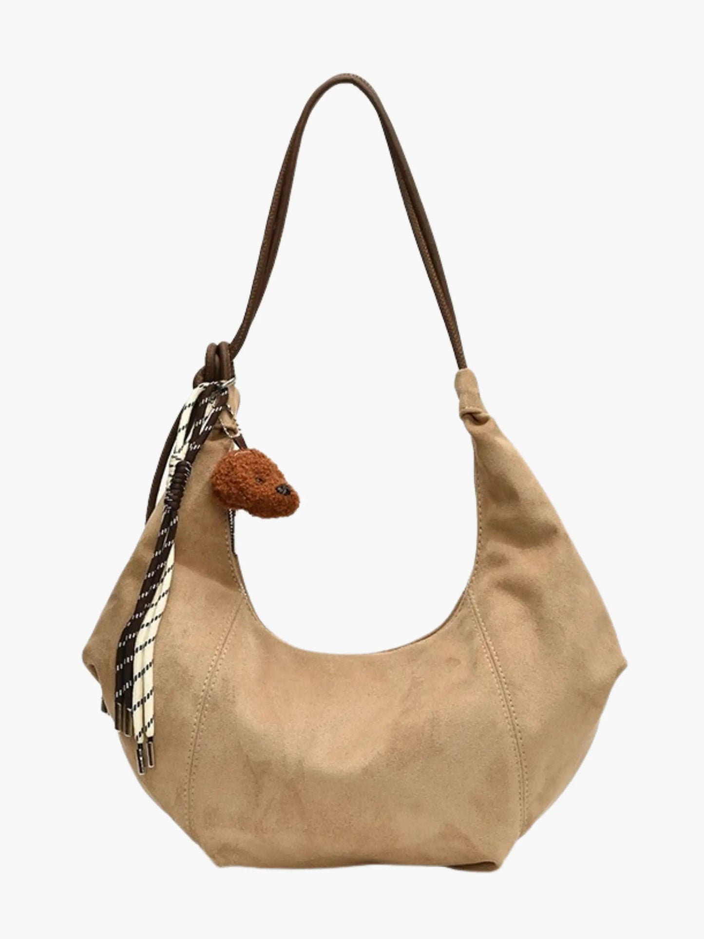 Boho Chic Suède Schouder tas met Speelse Details
