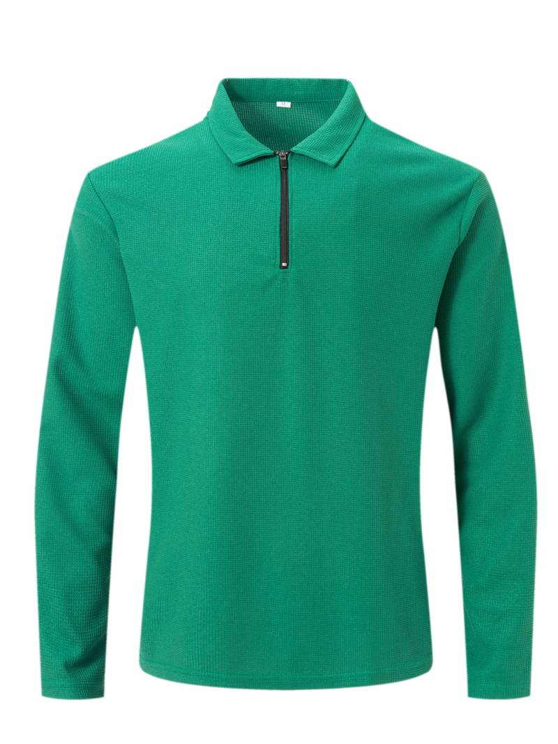 Lennox – Heren Wafelshirt met Lange Mouwen en V-Hals