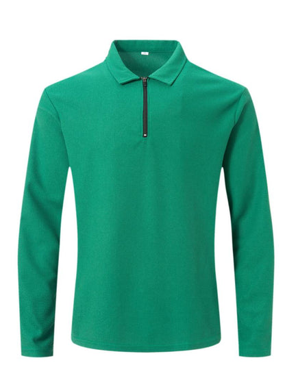 Lennox – Heren Wafelshirt met Lange Mouwen en V-Hals