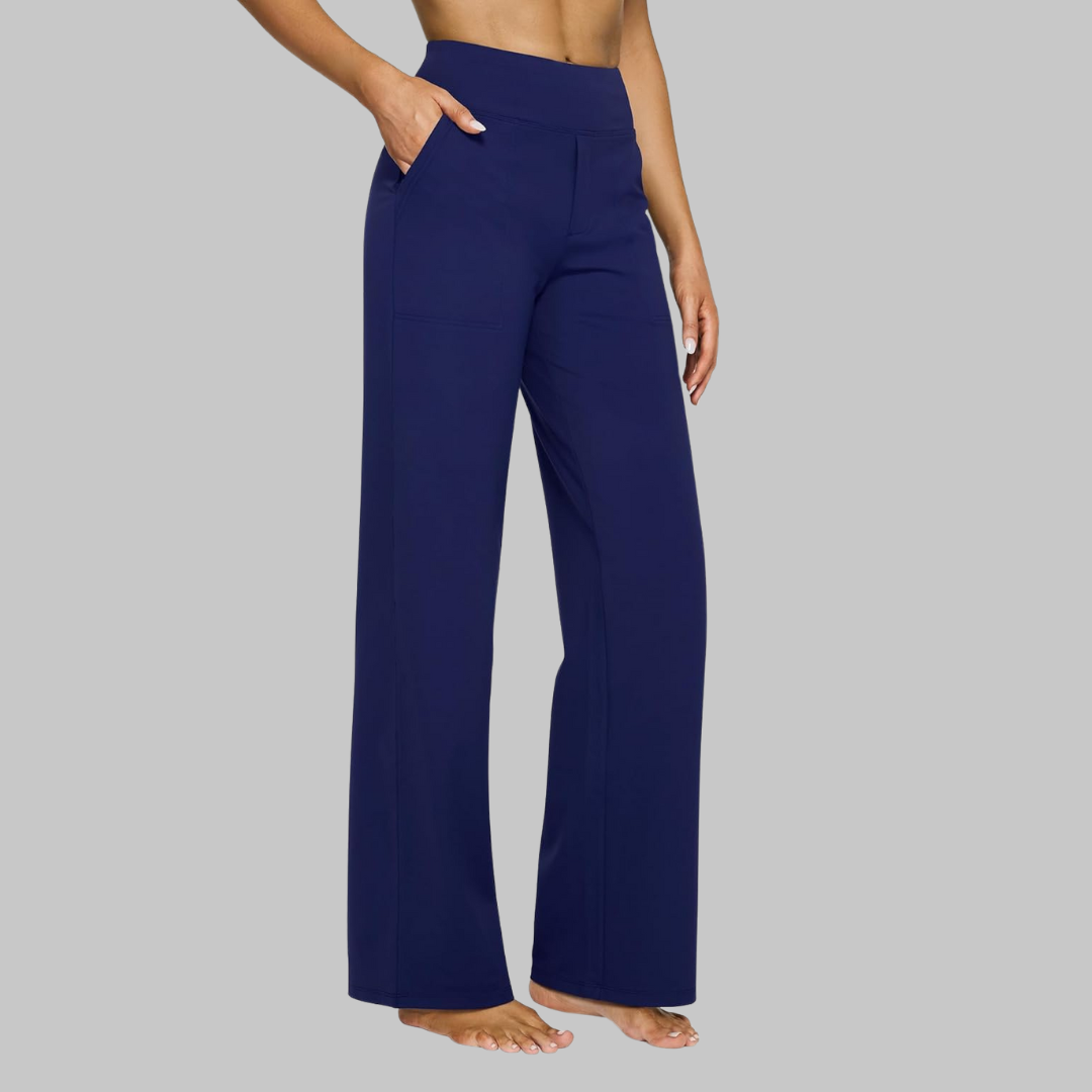 Elvira Stretchbroek Dames – Comfortabele Broek met Hoge Taille en Zakken