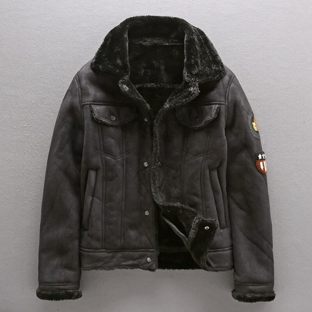 Bikerjack voor heren met zakken – Comfortabel & stijlvol leerlook jack