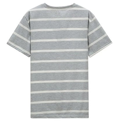 Herenpyjama Korte Mouwen Gestreept Comfortabel Short