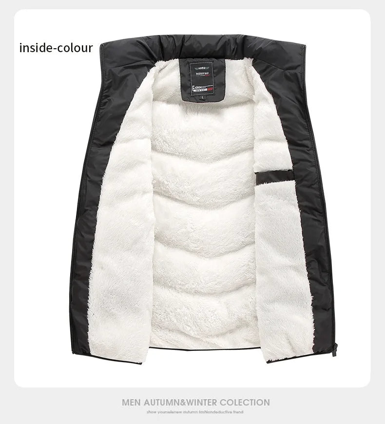 Dikke Fleece Bodywarmer Warm Groot Model