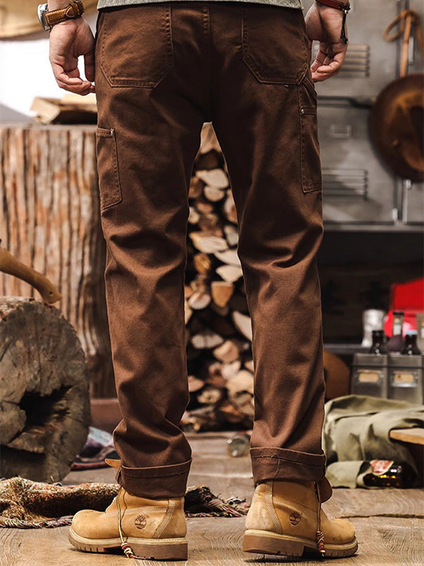 Heren Straight-Leg Utility Cargo Broek