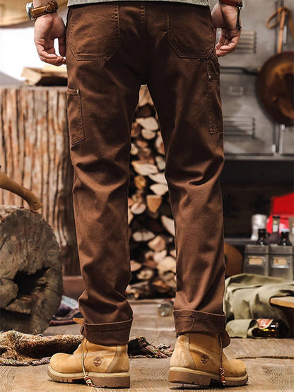 Heren Straight-Leg Utility Cargo Broek