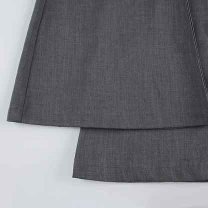 Elegante Broek met Hoge Taille en Uitlopende Pijpen