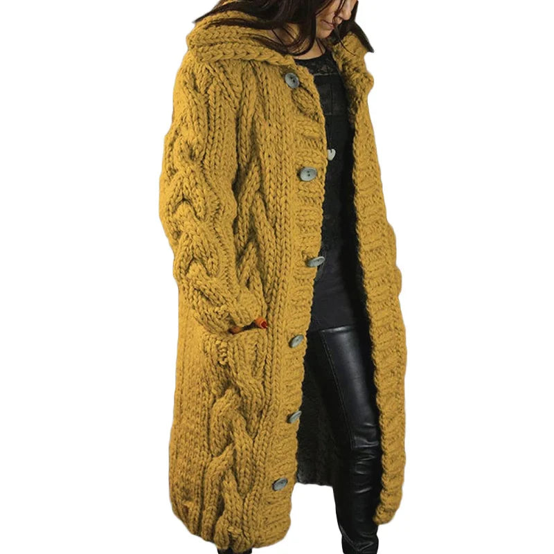Gebreide Vest Dik Warm voor Dames