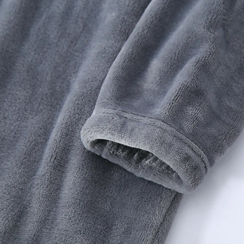 Warme Zachte Pyjama voor Mannen Winter Nachtkleding
