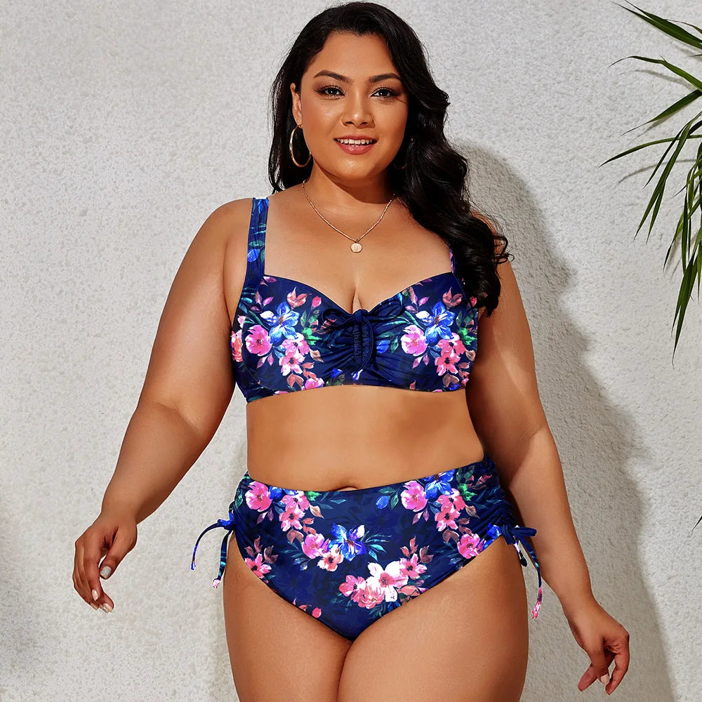 Plus-Size Bikini Adele Kleurrijke Badmode voor Volledige Vrouwen