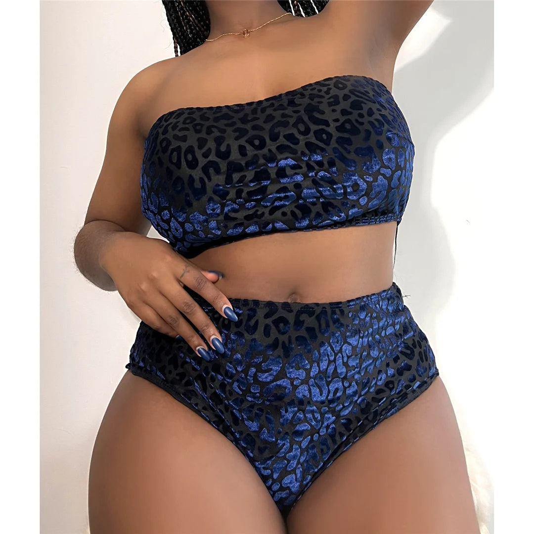Plus-Size Bikini Sexy Stijlvol zwart