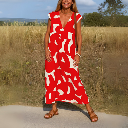 Dames Maxi-jurk Lichtgewicht Losvallend Model