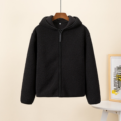 Vrouwen Jasje met Capuchon Fleece Sherpa Vest Zacht