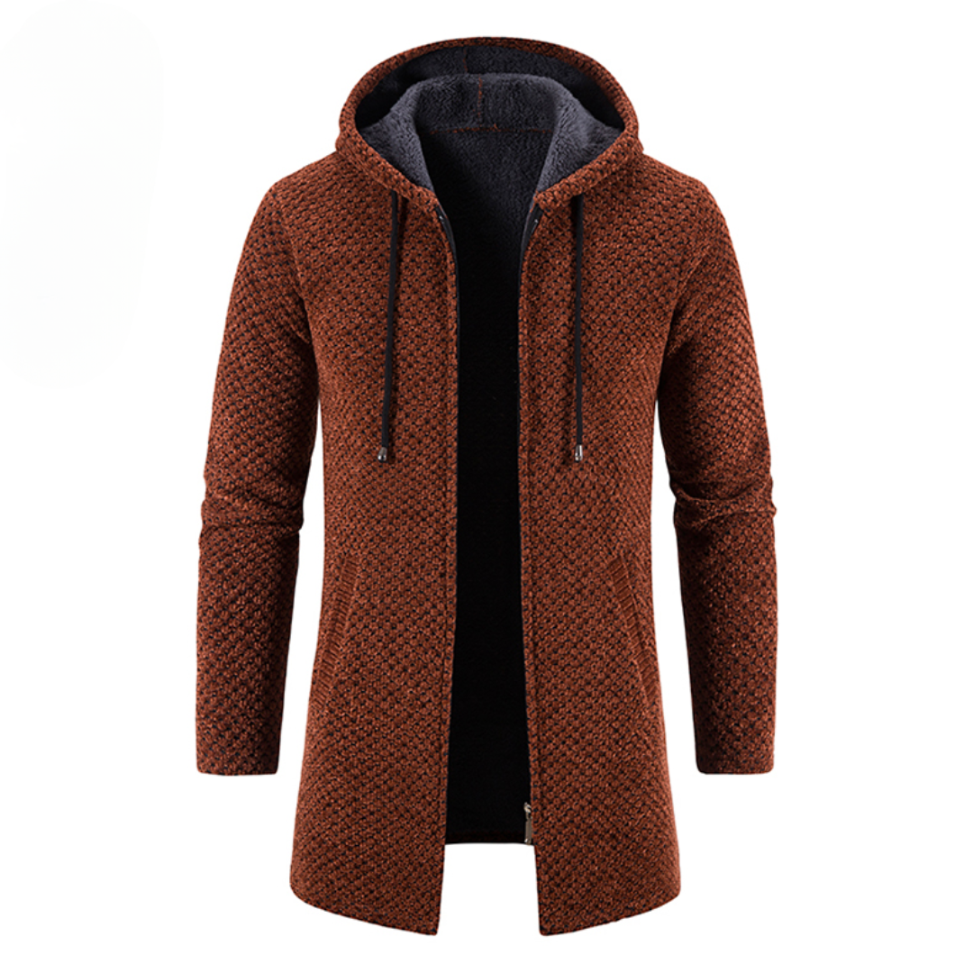 Gebreide Hoodie Heren Jas Warm en Comfortabel
