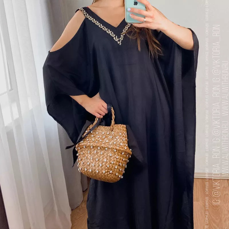 Jasmijn Kaftan Lange Stijlvolle Zomerjurk