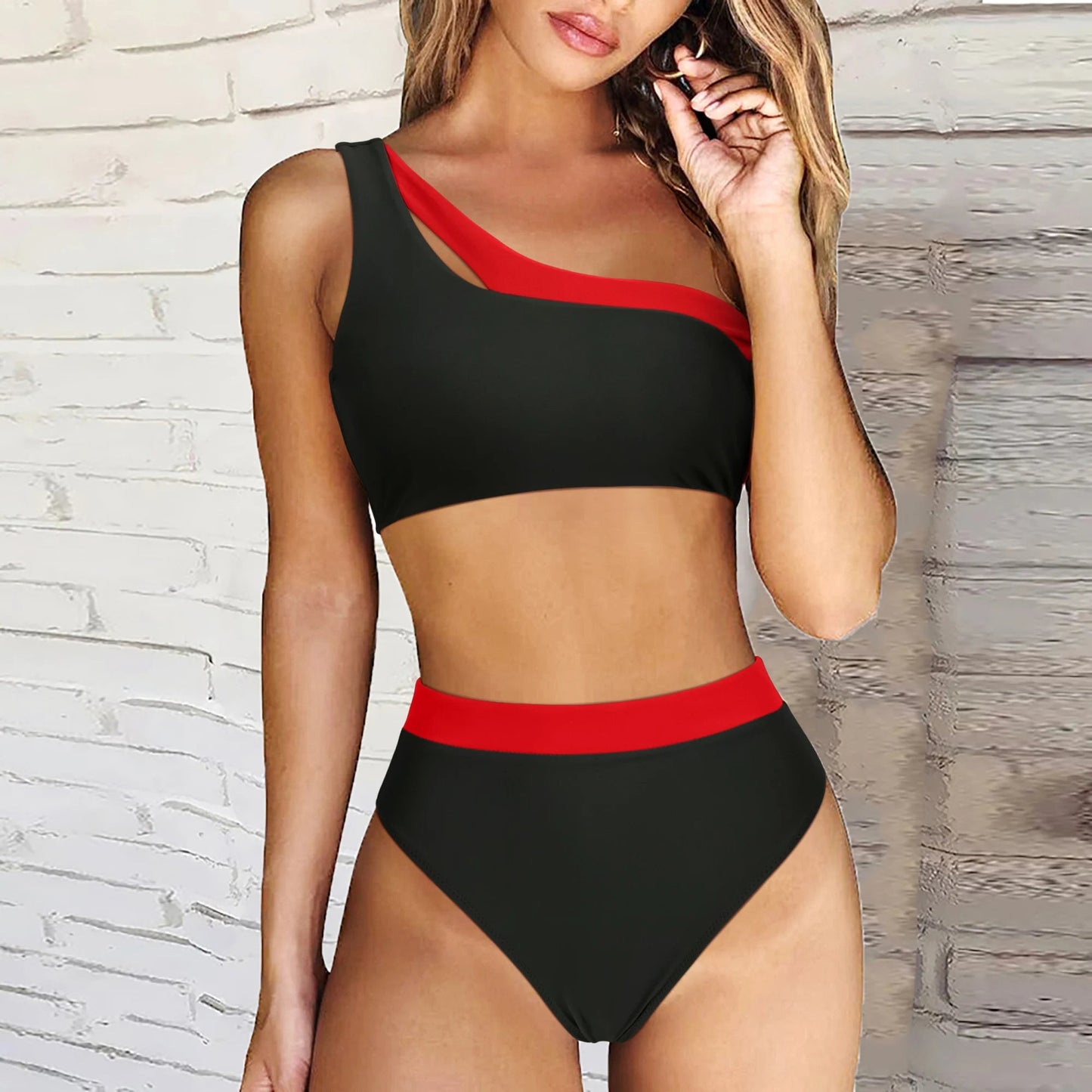 Sexy Off-Shoulder Bikini Trendy Zwemkleding Vrouw