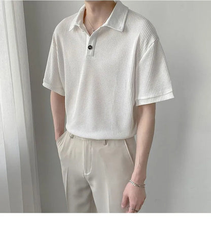 Casuele Heren Poloshirt Los Vervallen Kwaliteit