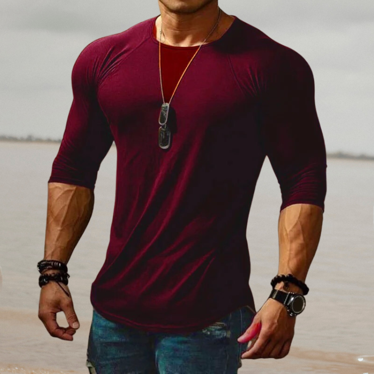 Heren Slim Fit Overhemd Stretch Stof Zwarte Kleur