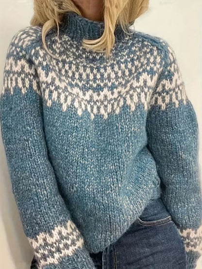 Dames Coltrui Noors Motief Warm en Trendy