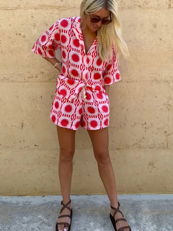 Zomer Modeset voor Vrouw Vrijetijdskleding