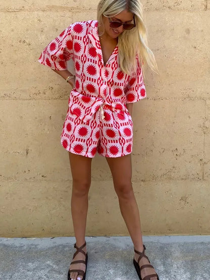 Zomer Modeset voor Vrouw Vrijetijdskleding