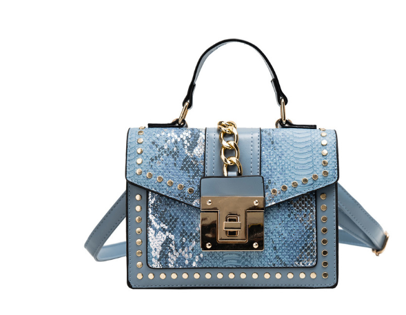 Dames Schoudertas Slangenleer Look Trendy Model