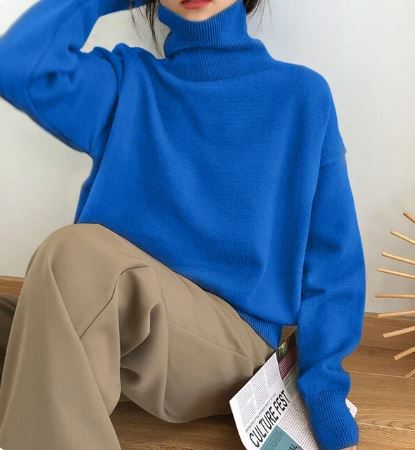 Vrouwelijke Coltrui Elegante Stijl