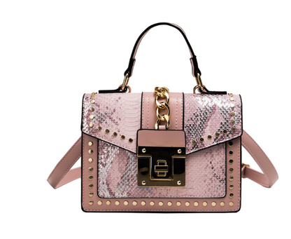 Dames Schoudertas Slangenleer Look Trendy Model