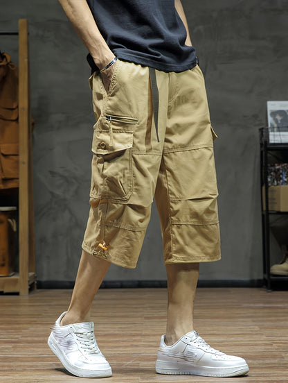 Heren Cargo Broek 3/4 Lengte Comfortabel