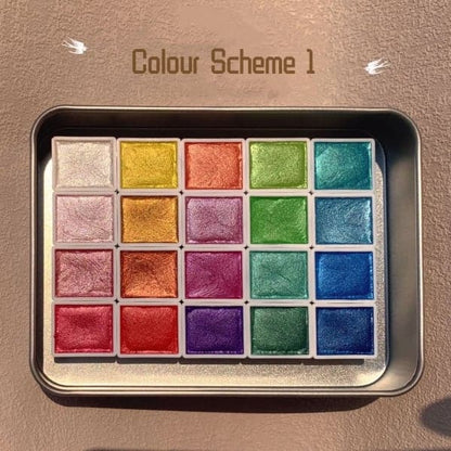 Kleurrijke Aquarelverf Set voor Kunst en Tekenen