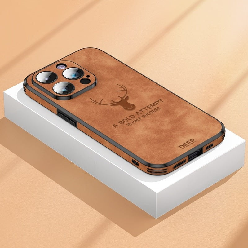 iPhone Hoes van Hertenleer Luxe Beschermhoes Veltro