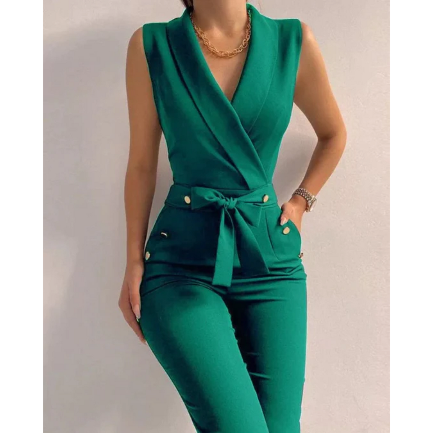 Velanora Jumpsuit | Chic & Mouwloos Comfort