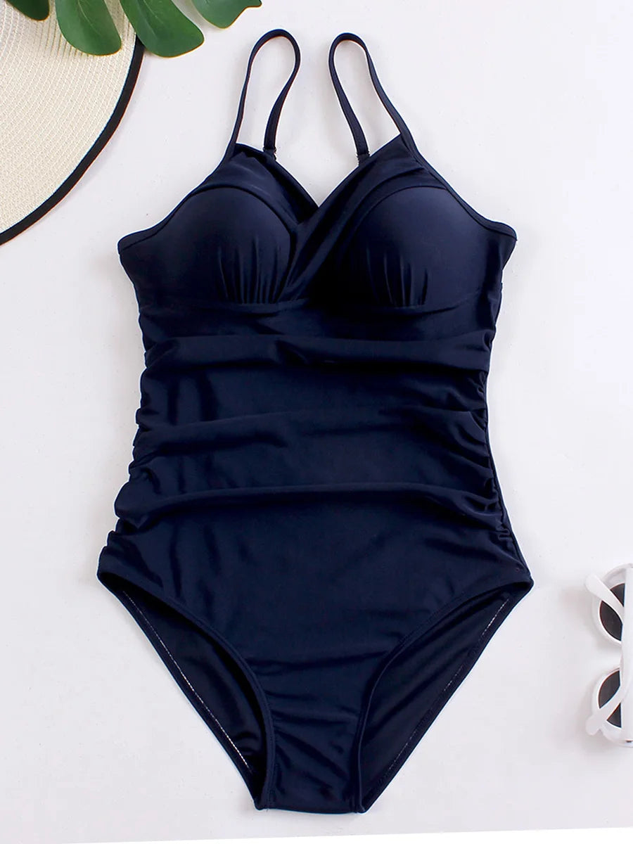 Plus-Size Badpak Gewatteerd voor Vrouwen Stijlvol