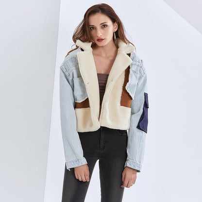 Patchwork Jas van Katoen voor Vrouw - Mode Vibes